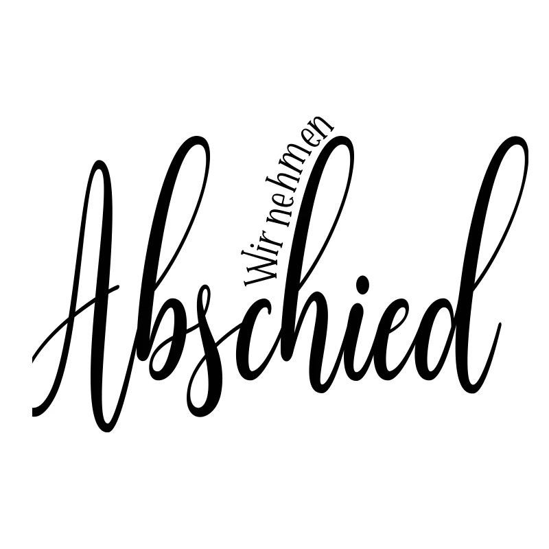 Trauer Abschied