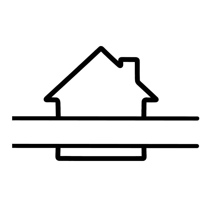 Haus einfaches langes Textbanner