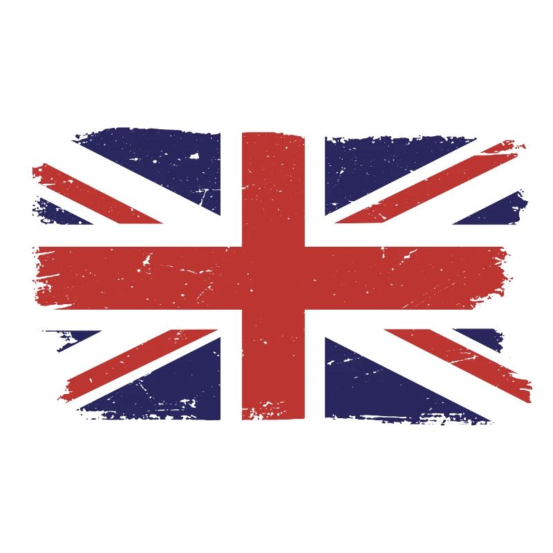 Imprimé drapeau de l’Union Jack brossé