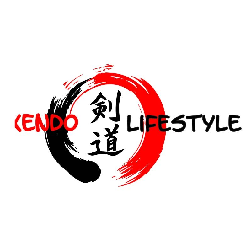 Kendo Japanese script in enso zen circle