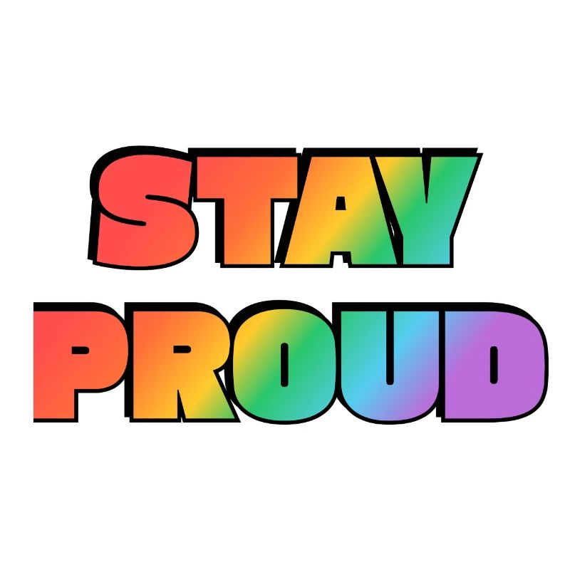 Stay Proud Rainbow Gradient