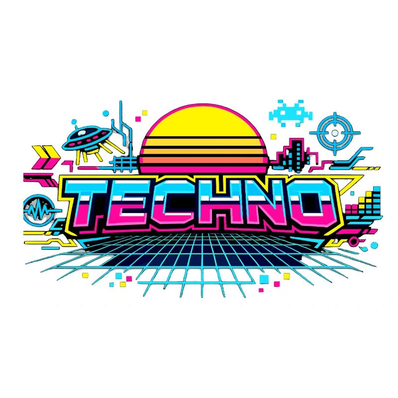 Neon Techno Horizont