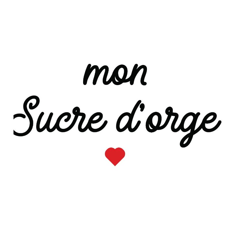 Mon Sucre d'Orge Script Cœur Rouge