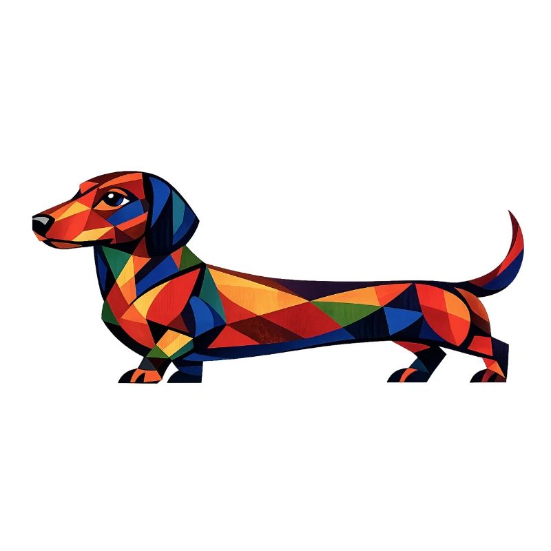 Geometric Dachshund