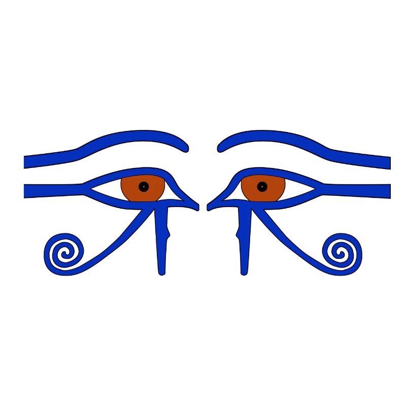Amulette de protection. Aussi : Œil d’Horus. L'« Œil Saint »
