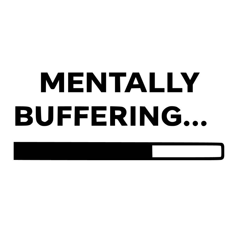 MENTALLY BUFFERING... | Minimal Loading Bar Design