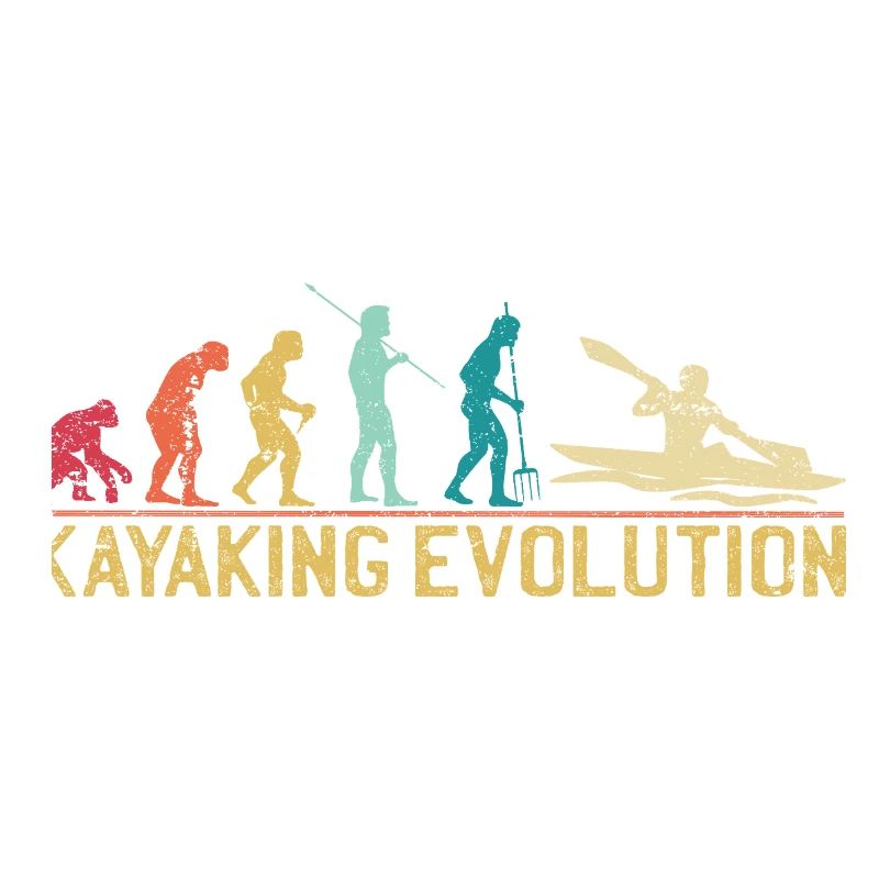 Illustration de l’évolution du kayak