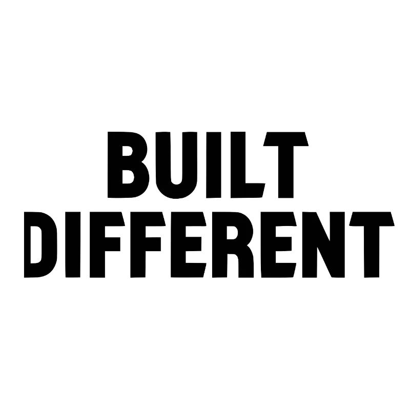 Built Different Statement Lettering