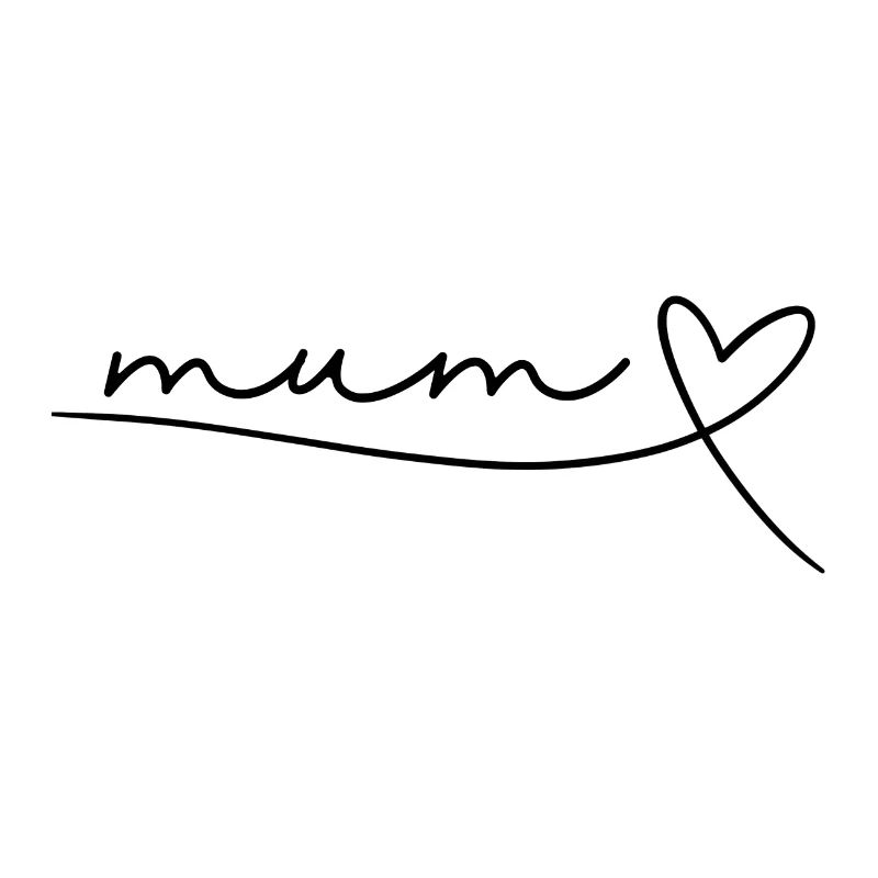 Mum Mom Mama Mutter Geschenk Muttertag, Herz
