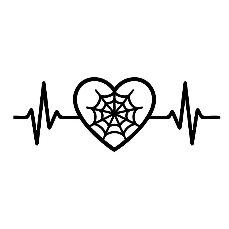 Spider Web Halloween Heart