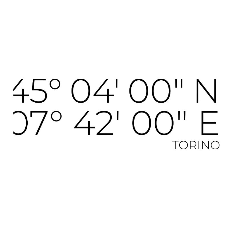 coordinates Torino, Italy