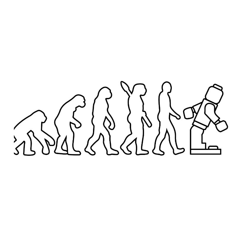 Clamping Brick Evolution Humanity Studded Brick