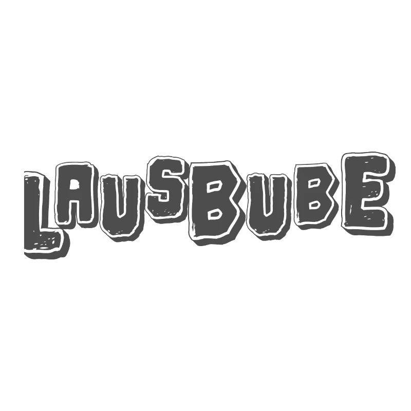 Lausbube Grau Design Spitzbuben Design
