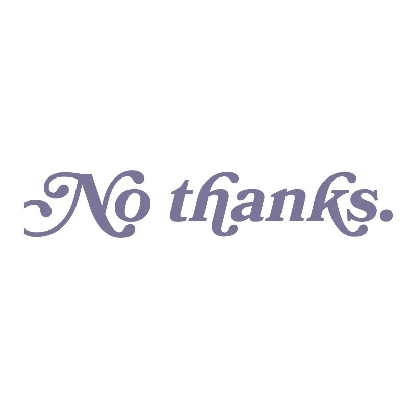 Non merci.