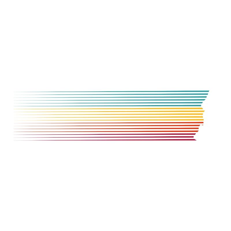 Rainbow Stripes Run Silhouette