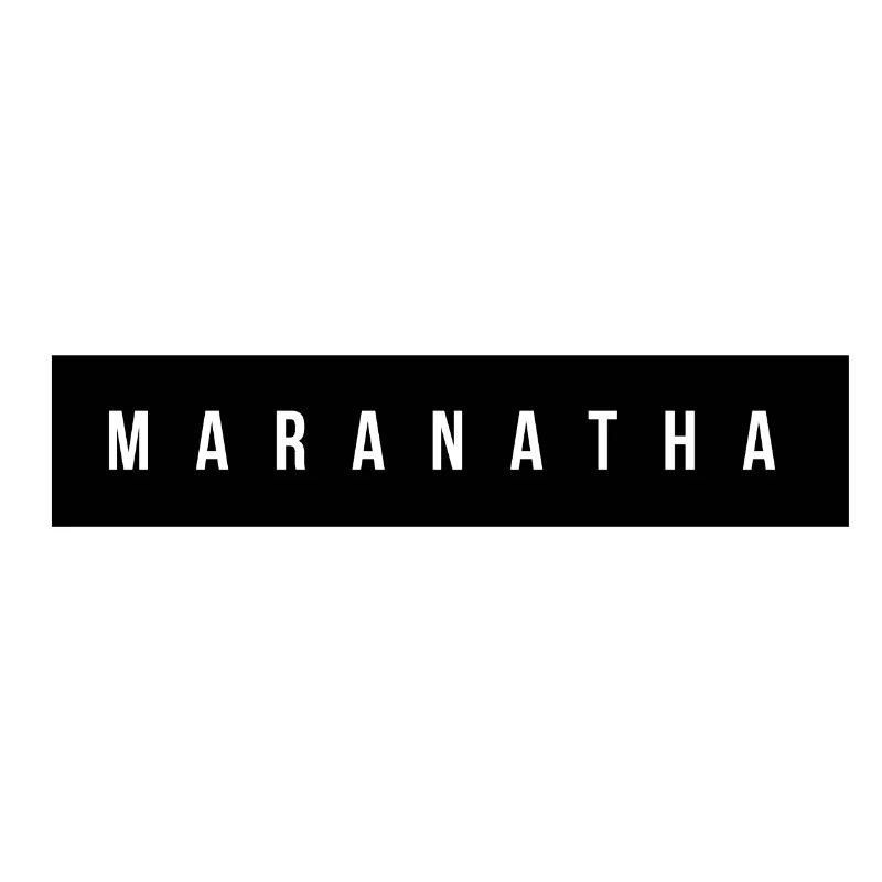 Maranatha Wordmark on Bold Black