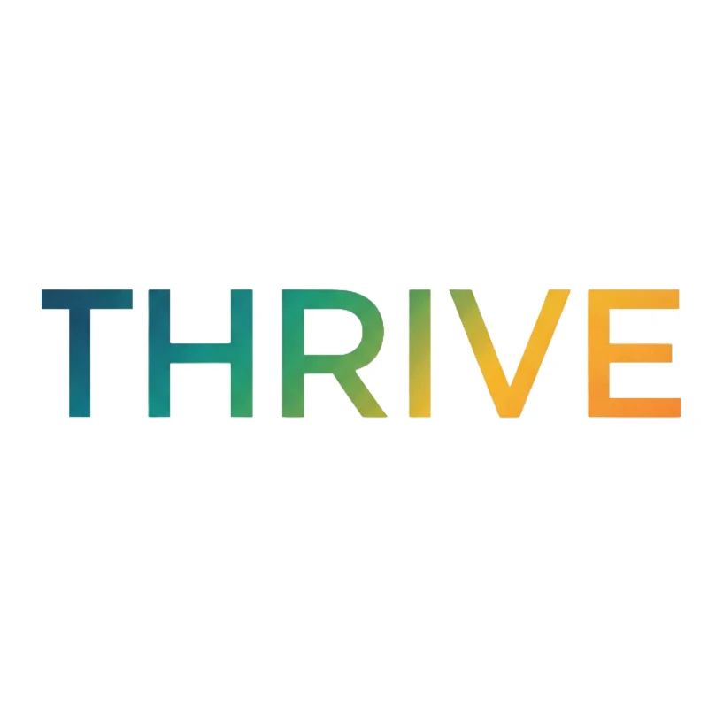 Thrive Gradient Lettering