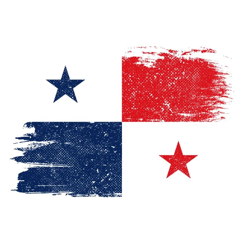 Drapeau du Panama Drapeau de la paix Vintage