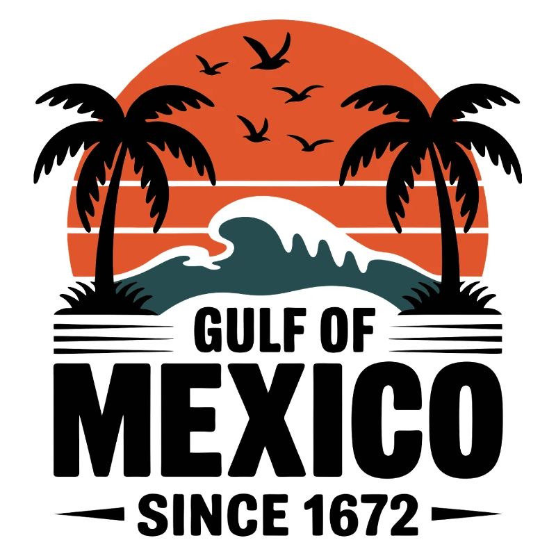 Gulf of Mexico Since 1672 Retro Beach Vibes
