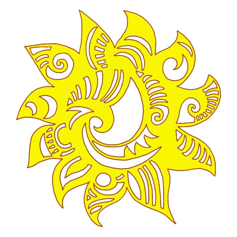 Soleil jaune étrange