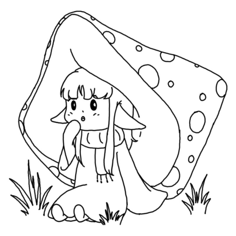 Fille champignon