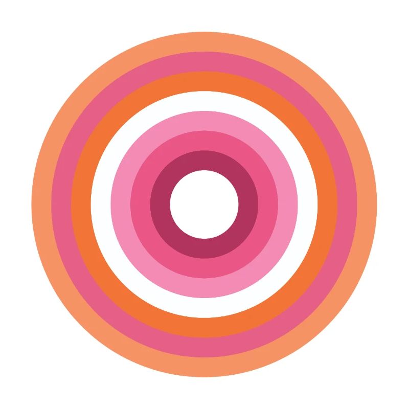 Palette Concentric Ring Lesbienne LGBTQ