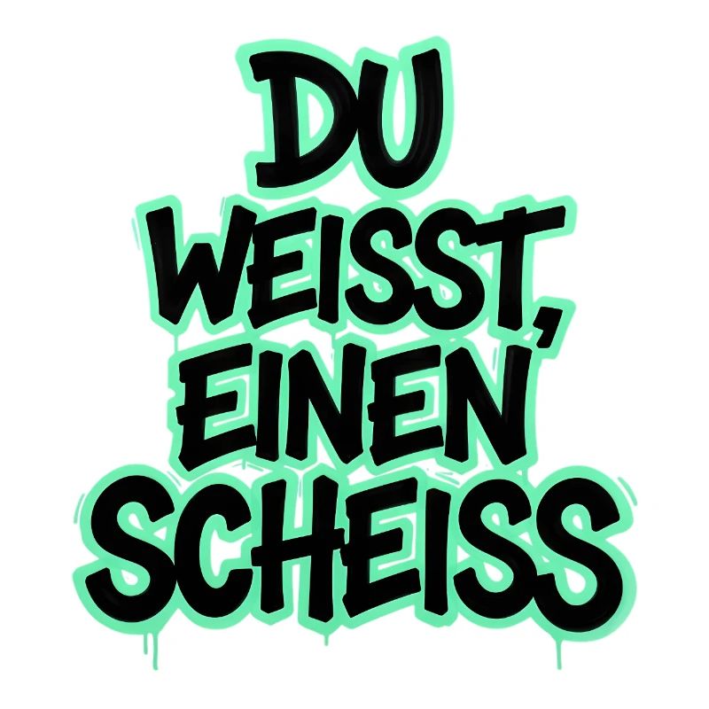 Du weißt, einen Scheiß Graffiti