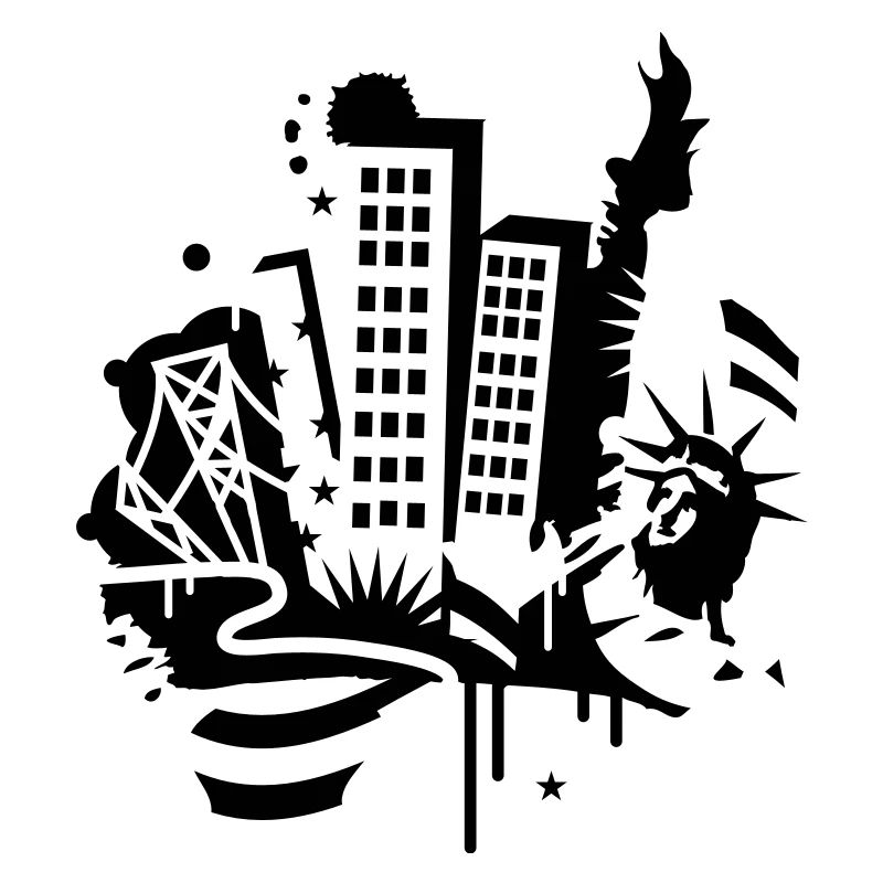 A New-York City Design dans le style de graffiti