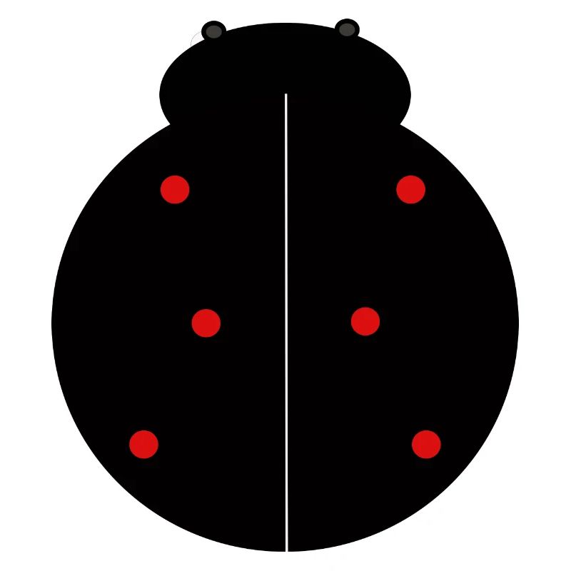 Black Ladybug with Red Dots