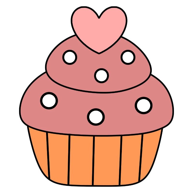 kochen backen Herz Kuchen cupcake bunt Geschenk