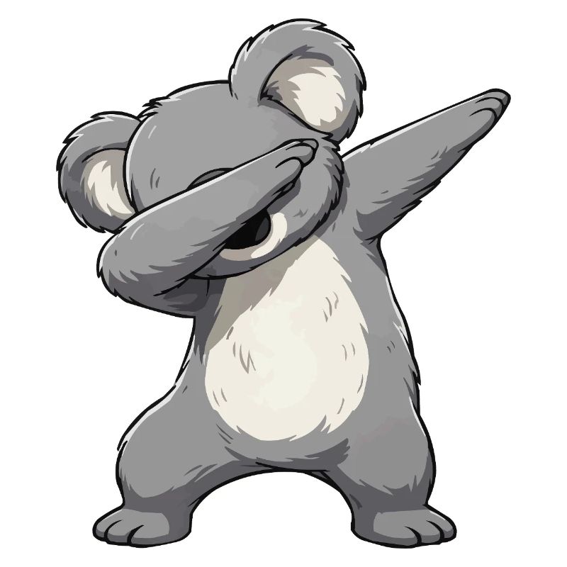 Motif du Koala Dab – Koala de dessin animé