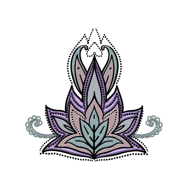 Abstraktes dekoratives Blumenmuster, Mandala