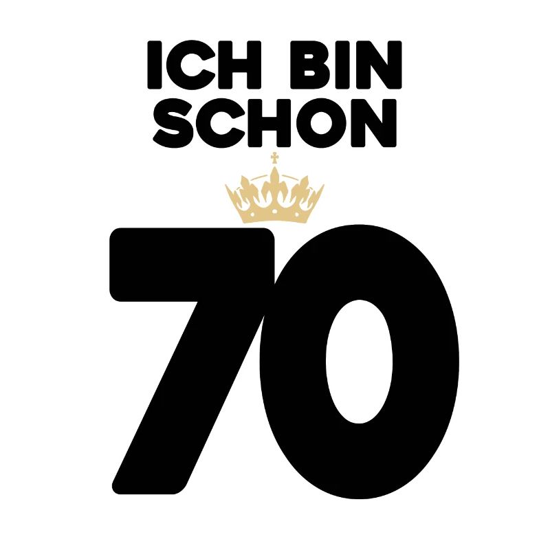 70 Geburtstag - 70 Jahre mit Krone