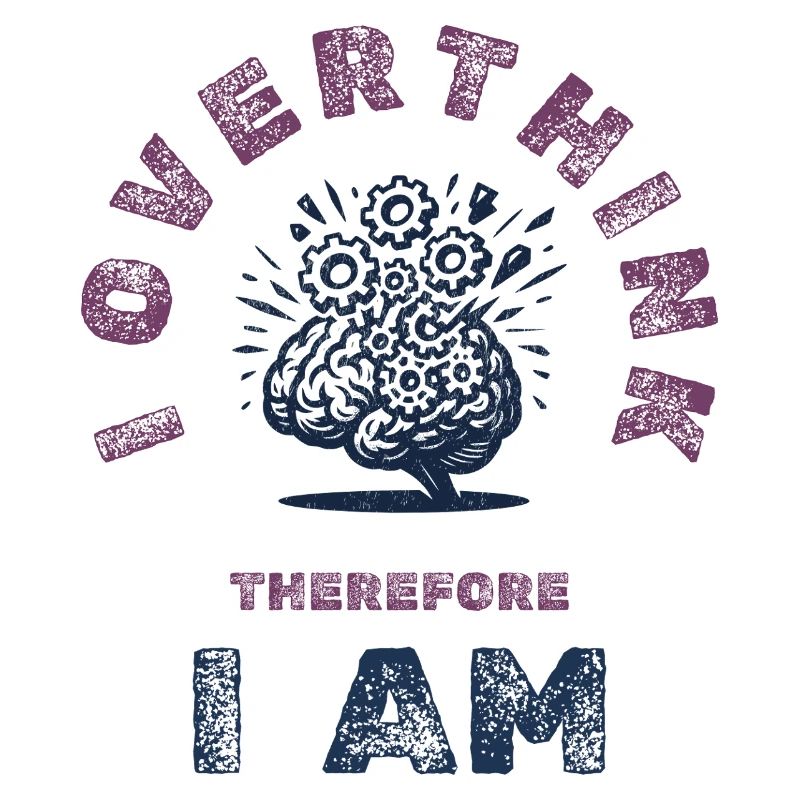 Overthinking Brain Humor Tee