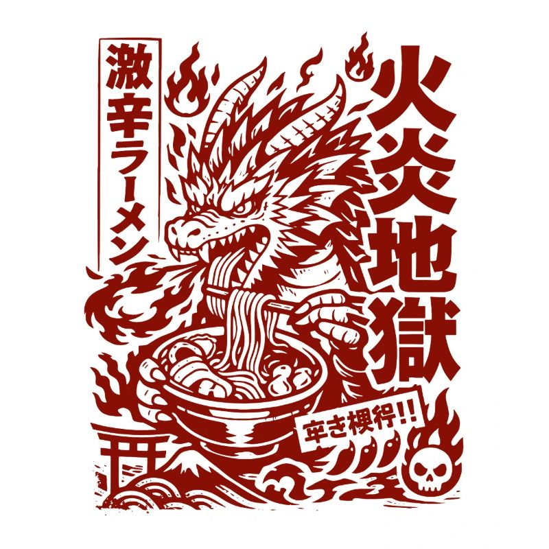Dragons | Ramen | Soupe de nouilles | Extra épicé