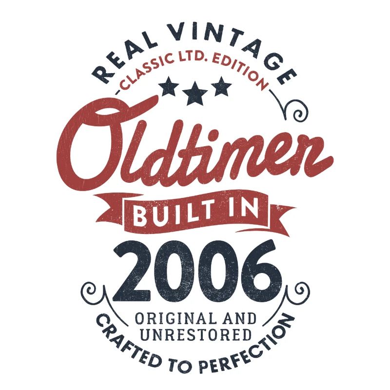 Vintage 2006 Oldtimer 20. Geburtstag