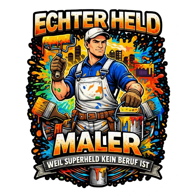 Echter Held Maler – Farbexplosion