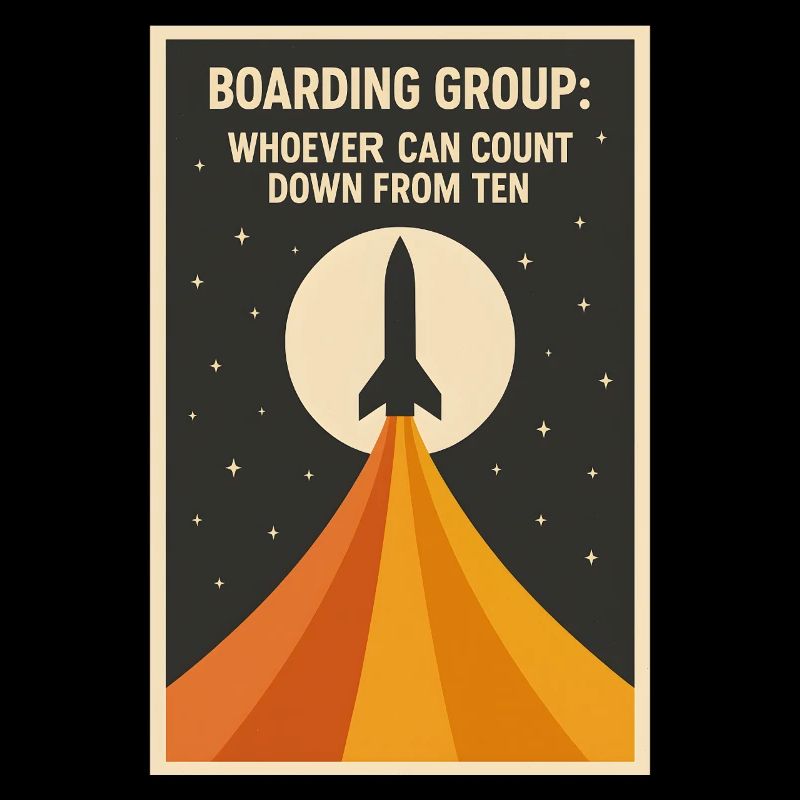 Countdown Boarding | Rocket Space Humor