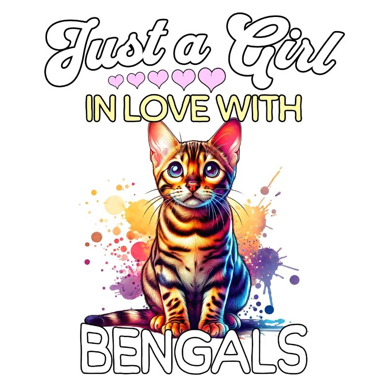 Fille Chat du Bengale