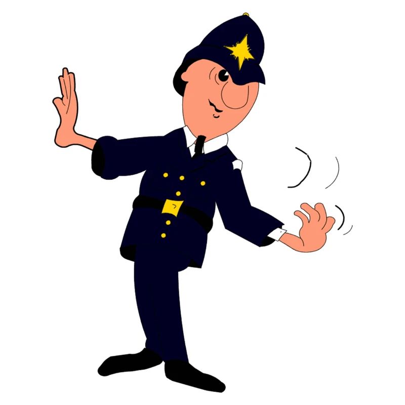 Dapper Police Parade Pose