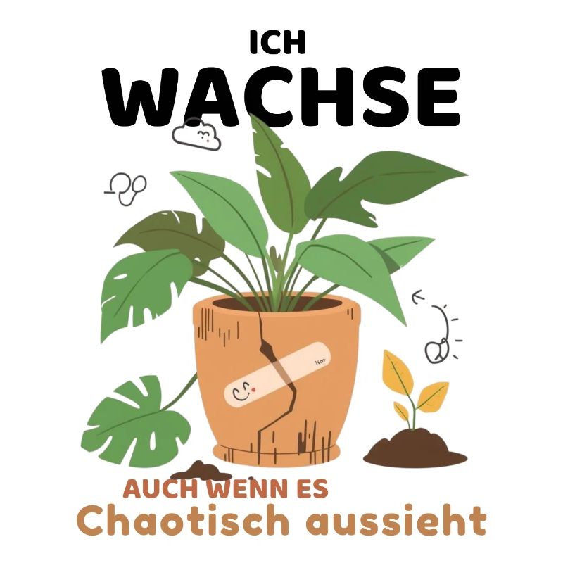 Ich wachse, auch wenn es chaotisch aussieht