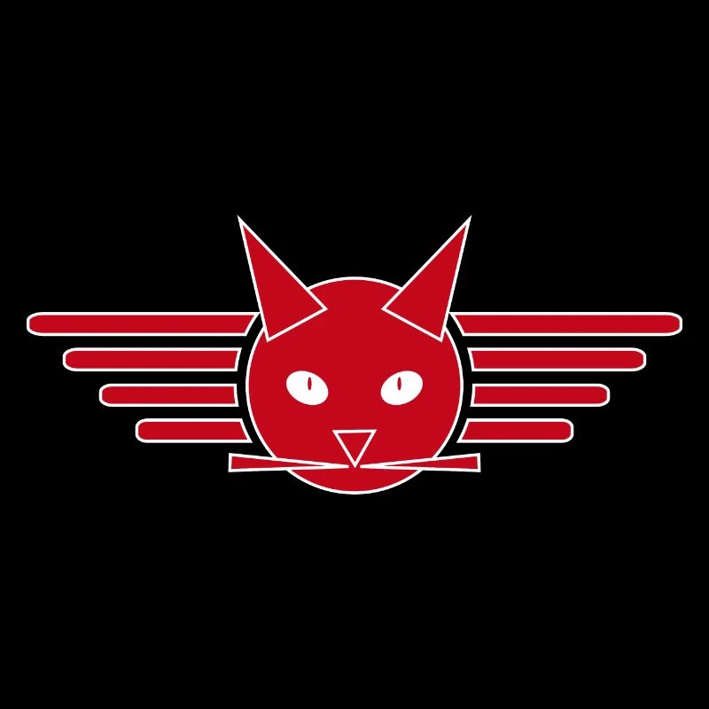 Conception créative de t-shirt Ailes de chat