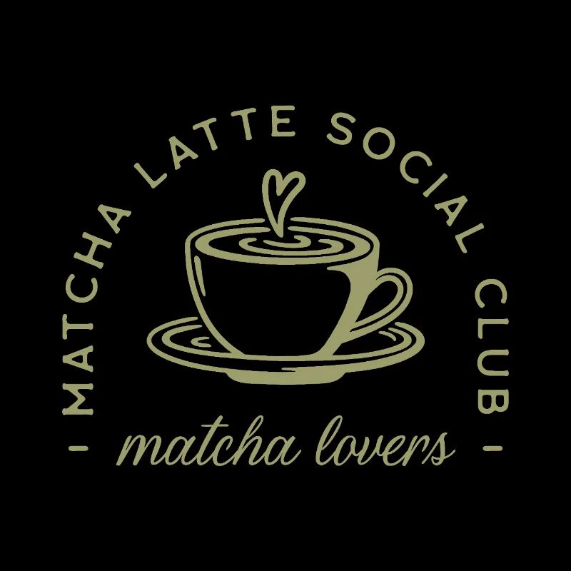 Matcha latte vert aesthetic