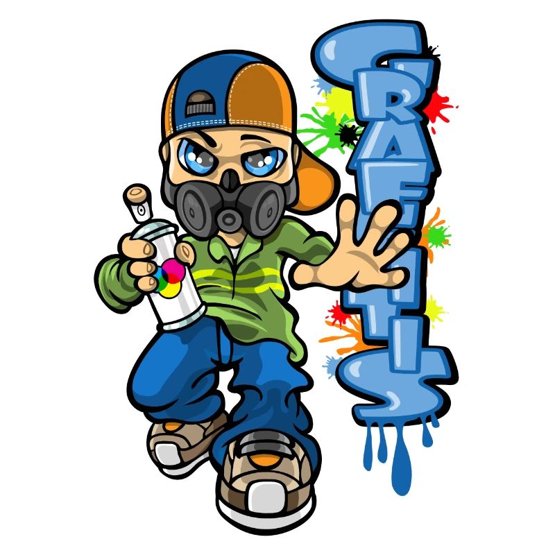 B-boy e graffiti