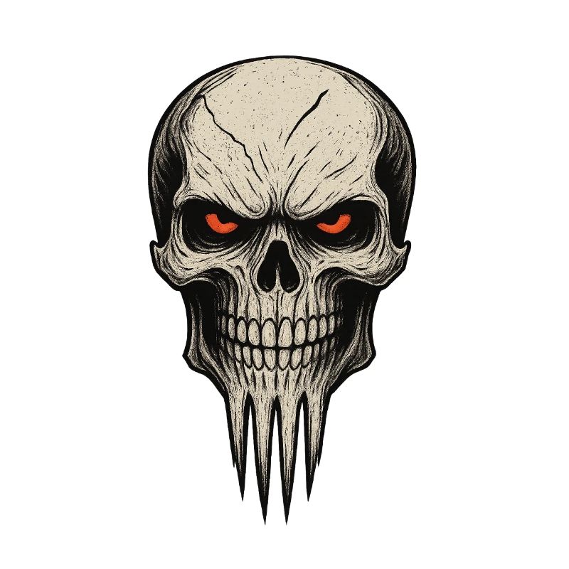 Cauchemar de crâne de zombie