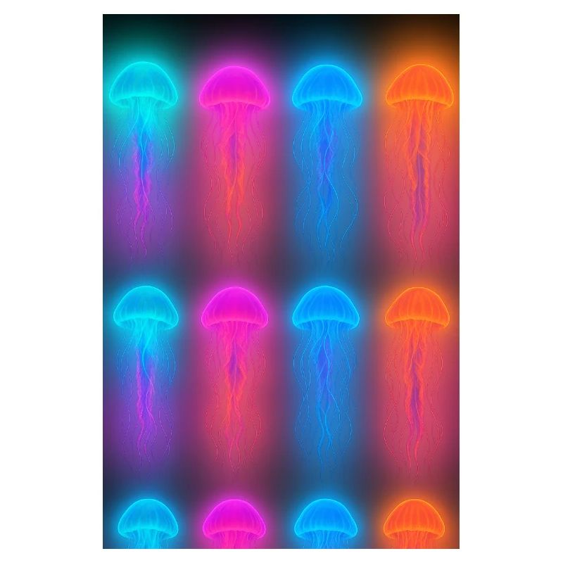 Méduse Neon Grid Aurora Pulse