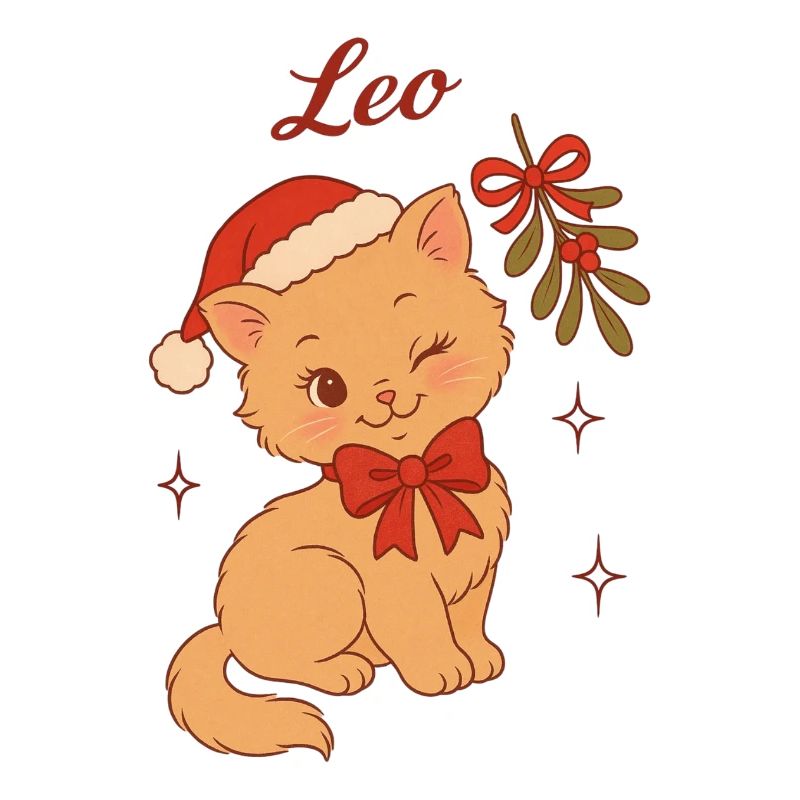 Leo, chaton de Noël