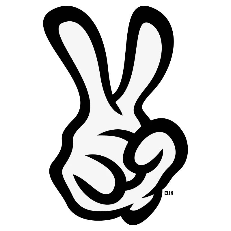 Victory Hand Sign (Right Hand / POS / 2C)