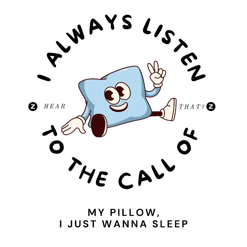 Pillow calling cartoon