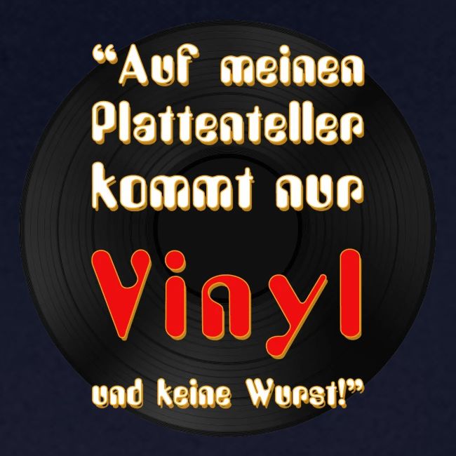 plattenteller mit Vinyl - ohne Wurst